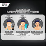 [Double Protection Kit] Men's Biore Non Scrub Sabun Muka Pria Oil Balance 100 gr + UV Aqua Rich Sunscreen Watery Essence 15 gr