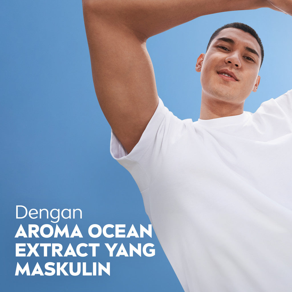NIVEA MEN Deodorant Roll On Fresh Active 50ml - Deodoran pria anti bakteri antiperspirant anti noda baju wangi segar ketiak kering tahan lama seharian tahan keringat anti bau - Antiperspiran, tidak mengandung ethyl alkohol