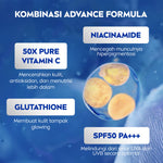 NIVEA Body Serum Extra Bright Super C+ SPF50+ PA+++ 70ml - Hand body serum lotion moisturizer mencerahkan kulit kusam bening badan glowing brightening melembabkan kering SPF UV matahari harian tidak lengket - Vitamin C, Niacinamide, Glutathione
