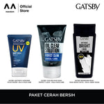 PAKET CERAH BERSIH (Aesthetic Bright Sunscreen Moisturizer, Cooling Face Wash - Perfect Clean, Refreshing Body Wash Brave White 250ml)