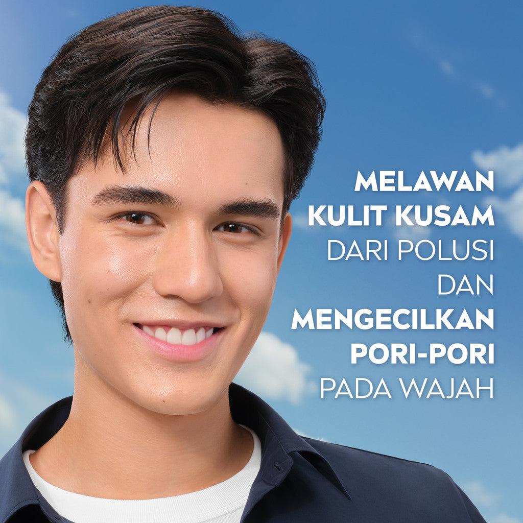 NIVEA MEN Mud Foam Extra Bright Mud Foam 100ml - Sabun cuci muka pria mencerahkan bintik hitam brightening kulit kusam cleanser facial wash pembersih wajah cerah membersihkan pori pori terdalam polusi debu kotoran - Glutathione, AHA, Vitamin C