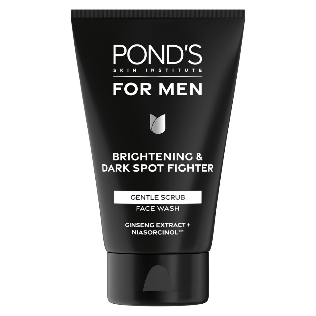 POND’S Skin Institute for Men Brightening & Dark Spot Fighter FACE SCRUB 100g- FACIAL SCRUB Pria Mencerahkan Twinpack