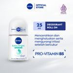 NIVEA Deodorant Roll On Brightening Happy Shave 25ml - Deodoran wanita mencerahkan mencerahkan brightening ketiak halus mulus mengurangi iritasi setelah bercukur - Vitamin C, Pro-vitamin B5, Aloe vera, 0% alkohol cocok semua jenis kulit