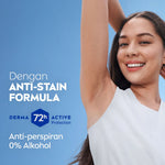 (PAKET HEMAT ISI 3) NIVEA Deodorant Roll On Black & White Invisible Fresh 50ml - Deodoran wanita melawan bau badan tahan keringat anti noda residu dengan wangi tahan lama seharian - Antiperspiran, tidak mengandung ethyl alkohol cocok semua jenis kulit