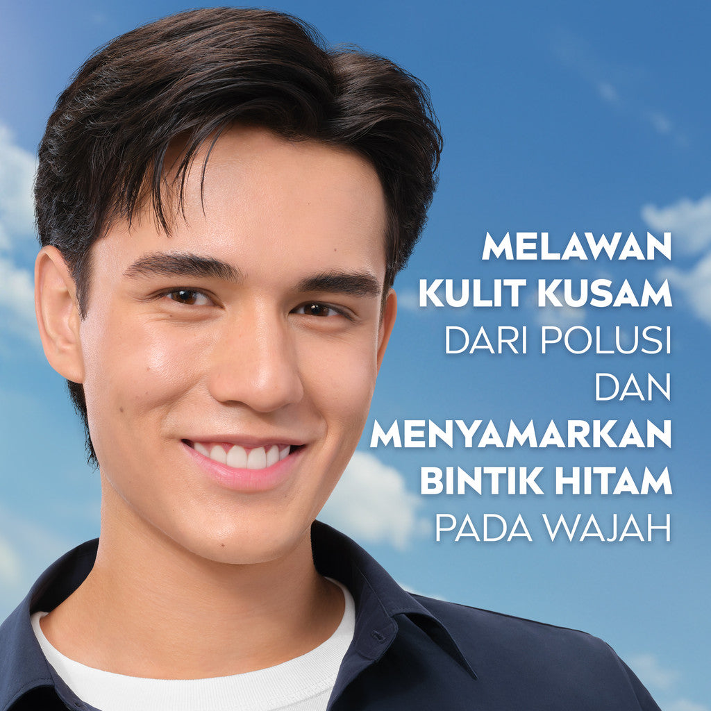 NIVEA MEN Facial Foam Extra Bright Facial Foam 100ml - Sabun cuci muka pria mencerahkan bintik hitam brightening kulit kusam cleanser facial wash pembersih wajah cerah membersihkan pori pori terdalam polusi debu kotoran - Glutathione, AHA, Vitamin C