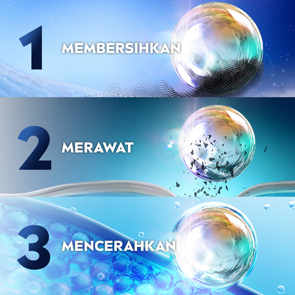 (PAKET HEMAT ISI 3) NIVEA MEN Mud Foam Extra Bright Mud Foam 100ml - Sabun cuci muka pria mencerahkan bintik hitam brightening kulit kusam facial wash wajah cerah membersihkan pori pori terdalam polusi debu kotoran - Glutathione, AHA, Vitamin C