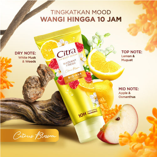 Buy 2 Citra Body Serum Radiant Fresh Bio-Aha 180 ML Twinpack