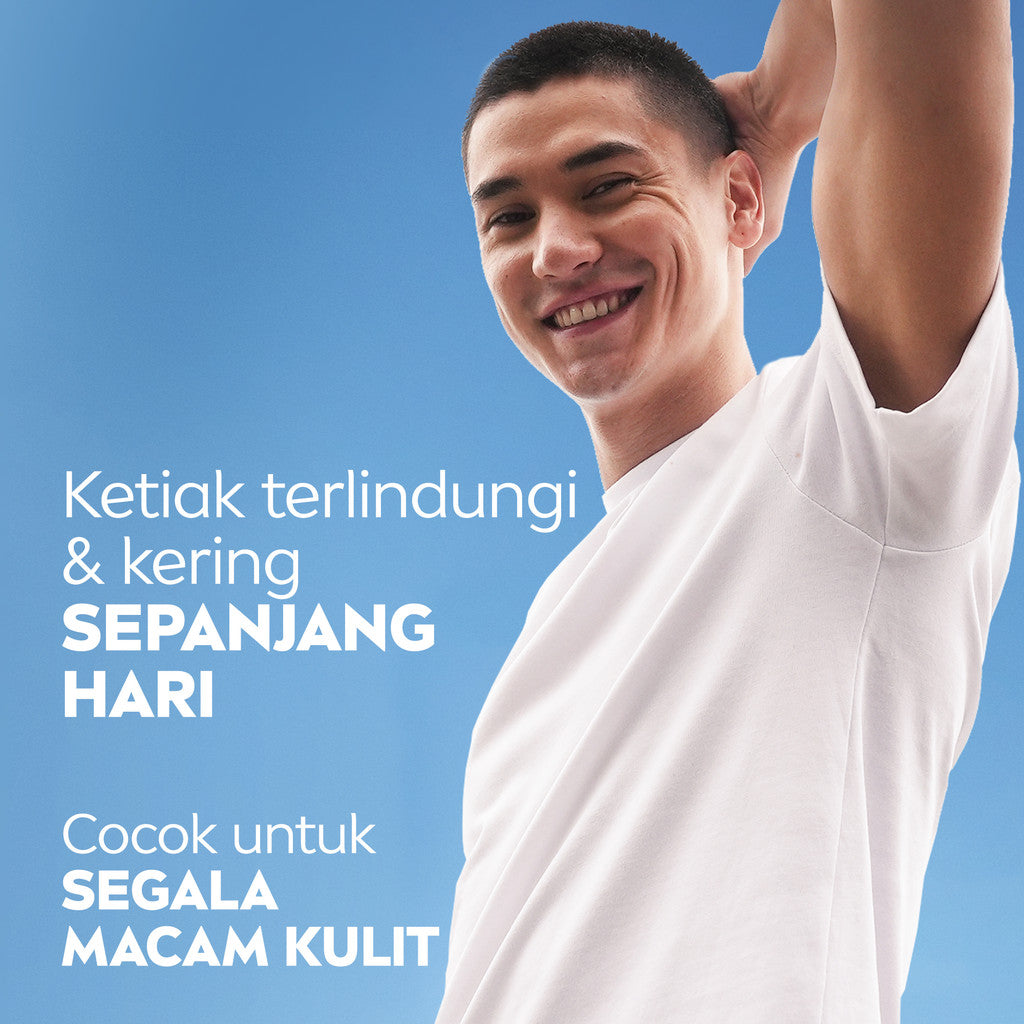 NIVEA MEN Deodorant Roll On Silver Protect 50ml - Deodoran pria anti bakteri antiperspirant anti noda baju wangi segar ketiak kering tahan lama seharian tahan keringat anti bau - Antiperspiran, tidak mengandung ethyl alkohol