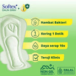 Softex Daun Sirih Pembalut Wanita Wing Malam 29 cm 16 pcs