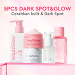 [ORDER NOW, HEMAT 30K]Glad2Glow Symwhite377 Dark Spot Bundle 7PCS-Yuja Skincare Cerah Brightening Moisturizer+Dark Spot Serum+Cleanser+Retinol Moisturizer+ Retinol Serum+Toner+Clay Stick Meringankan flek hitam mencerahkan warna kulit g2glow official store
