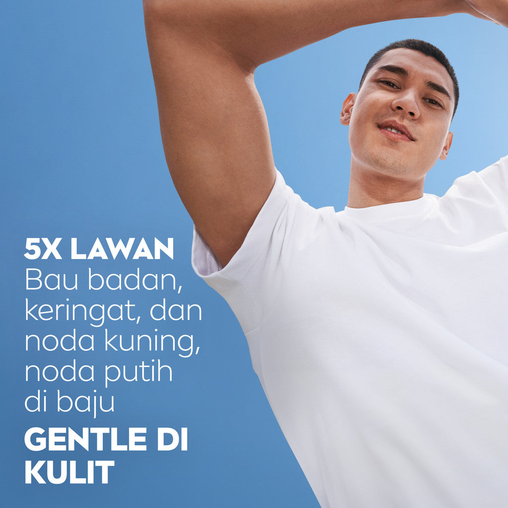 NIVEA MEN Deodorant Roll On Black & White Invisible Original 25ml - Deodoran pria melawan bakteri keringat bau badan dengan teknologi anti noda kuning putih dan residu wangi maskulin segar seharian - Antiperspiran, tidak mengandung ethyl alkohol