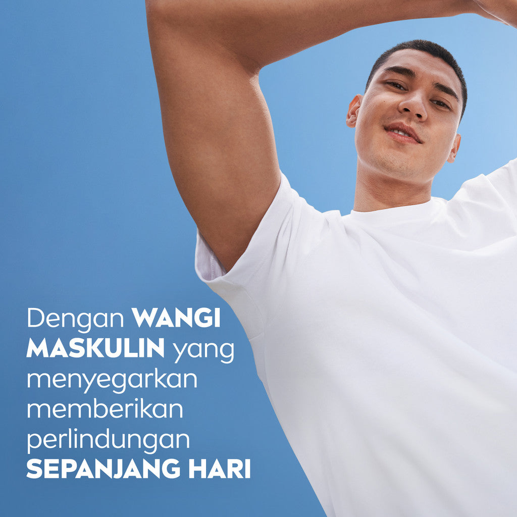 NIVEA MEN Deodorant Roll On Cool Kick 50ml - Deodoran pria perlindungan ekstra kering dari keringat bau badan dengan sensasi dingin dan wangi sporty maskulin seharian - Antiperspiran, tidak mengandung ethyl alkohol cocok untuk semua jenis kulit