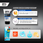 [Double Protection Kit] Men's Biore Sabun Wajah Pria White Energy 100 gr + Biore UV 15gr