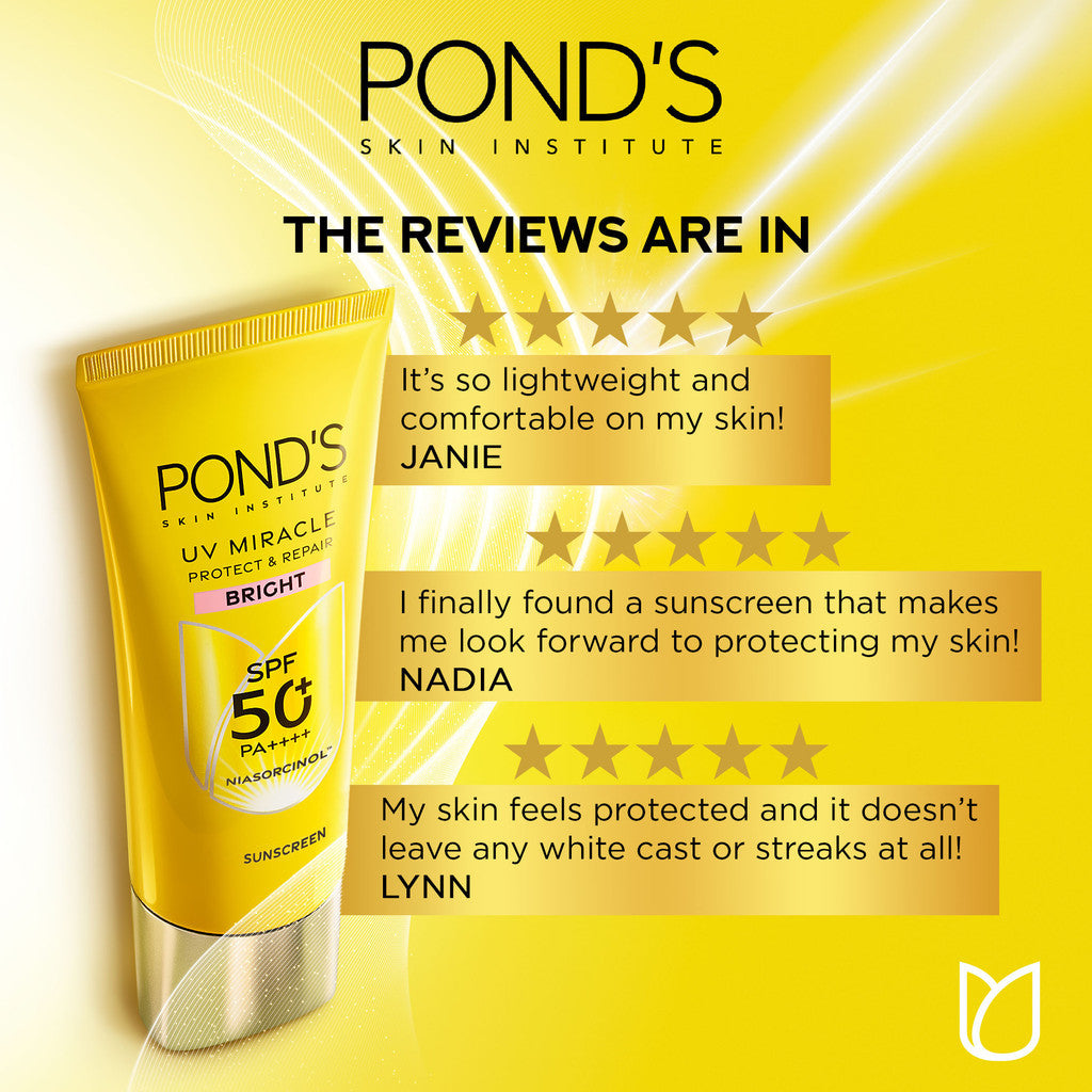 [NEW LAUNCH] PONDS UV MIRACLE BRIGHT SPF 50+ 25G TRIPLEPACK