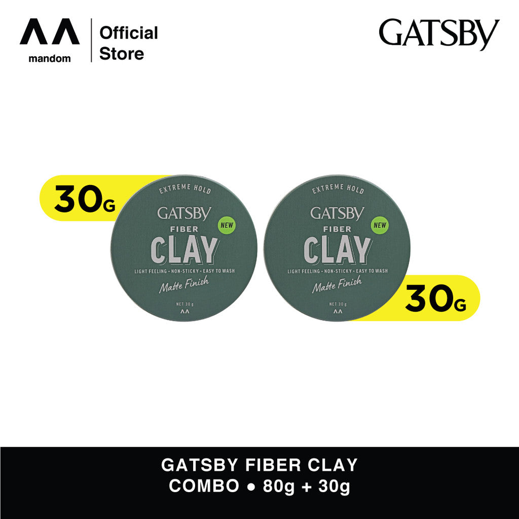 [TWIN PACK] GATSBY Fiber Clay Mini Series 30 gr