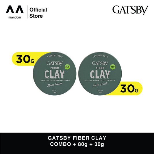 [TWIN PACK] GATSBY Fiber Clay Mini Series 30 gr