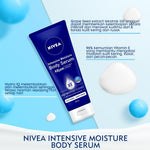 (PAKET HEMAT ISI 3) NIVEA Body Serum Intensive Moisture 180ml - Hand body serum lotion mositurizer 48 jam body care kulit kering kasar bersisik pecah-pecah memperbaiki skin barrier pelembab kulit lembut - Vitamin E, Grapeseed oil, Avocado oil, Hydra IQ