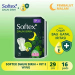 Softex Daun Sirih Pembalut Wanita Wing Malam 29 cm 16 pcs