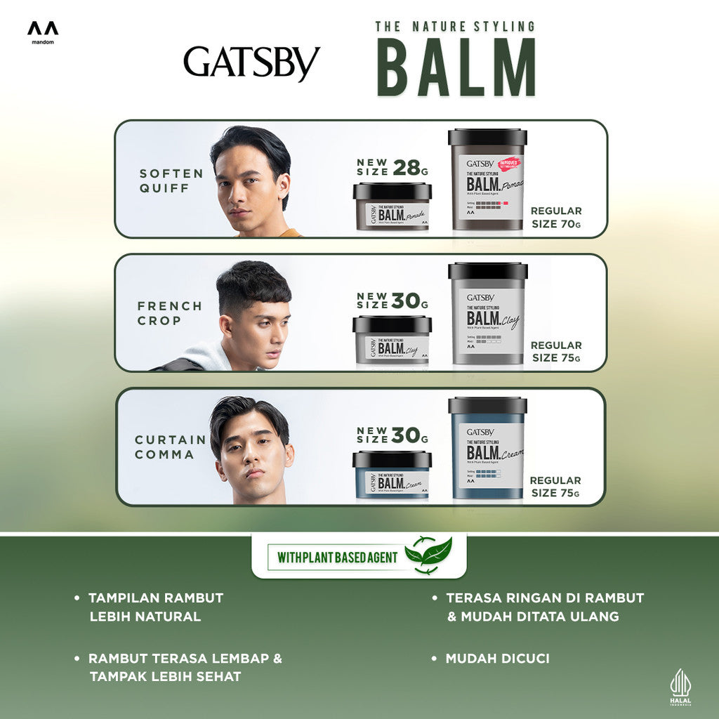 [Twin Pack] GATSBY The Nature Styling Balm Pomade