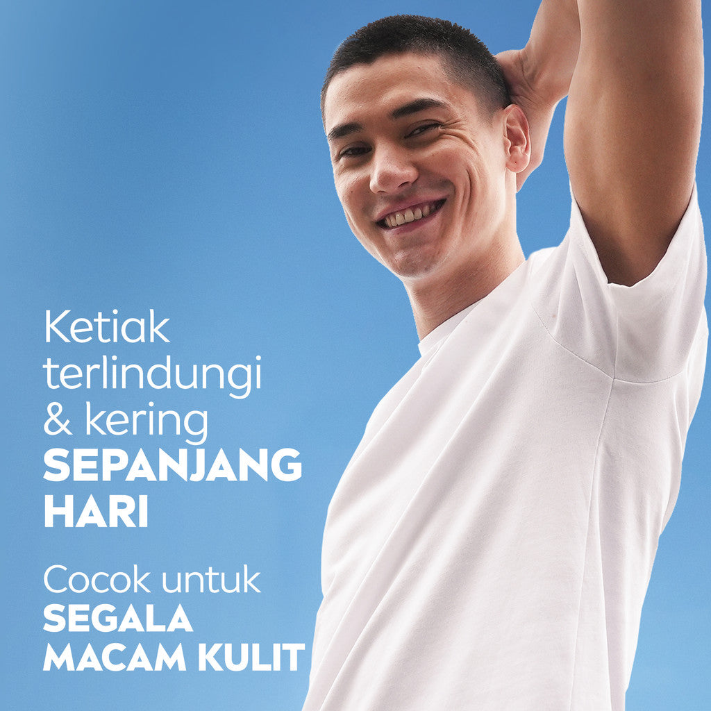 NIVEA MEN Deodorant Roll On Dry Impact 50ml - Deodoran pria anti bakteri antiperspirant anti noda baju wangi segar ketiak kering tahan lama seharian tahan keringat anti bau - Antiperspiran, tidak mengandung ethyl alkohol