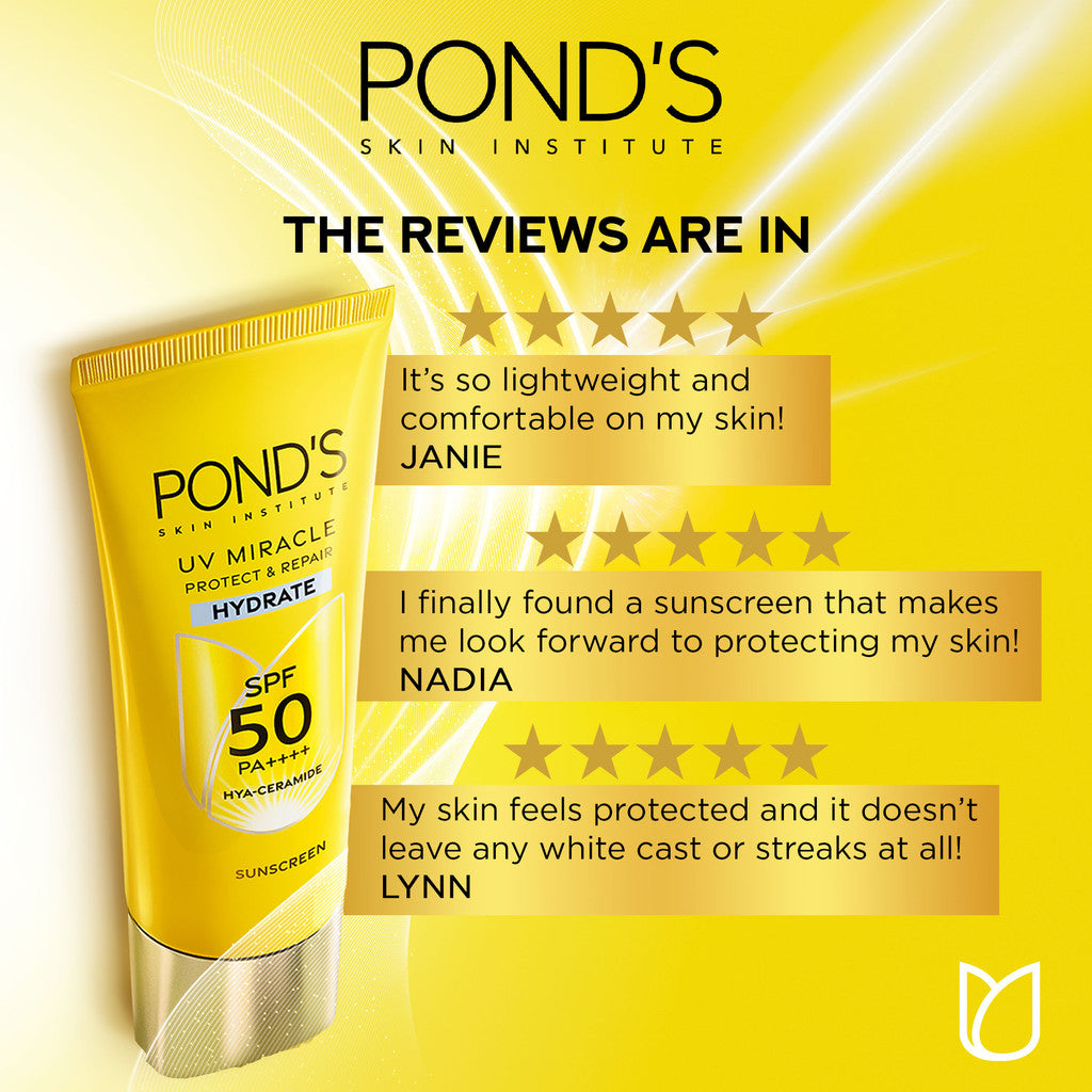 [Day & Night Protection] POND'S Age Miracle Night Cream 50gr & UV Miracle Hydrate SPF 50 25gr