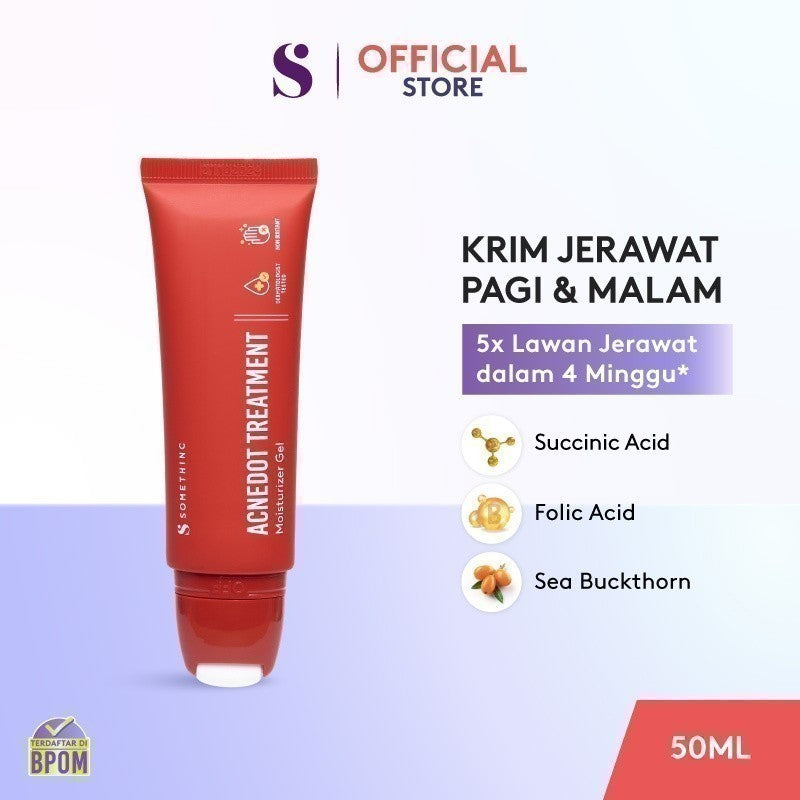 SOMETHINC ACNEDOT Treatment Moisturizer Gel - Krim Pagi dan Malam Kulit Jerawat