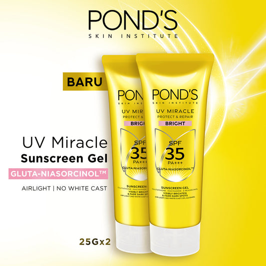 [NEW LAUNCH] PONDS UV MIRACLE BRIGHT SPF 35 25G TWINPACK