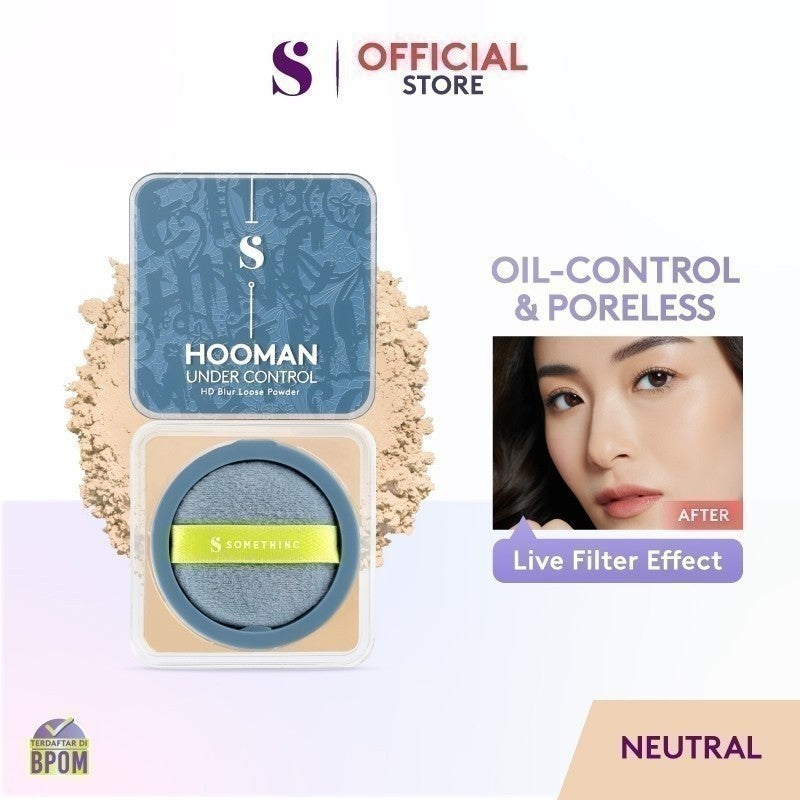 [EXCLUSIVE] SOMETHINC Hooman Under Control HD Blur Loose Powder - Bedak Tabur