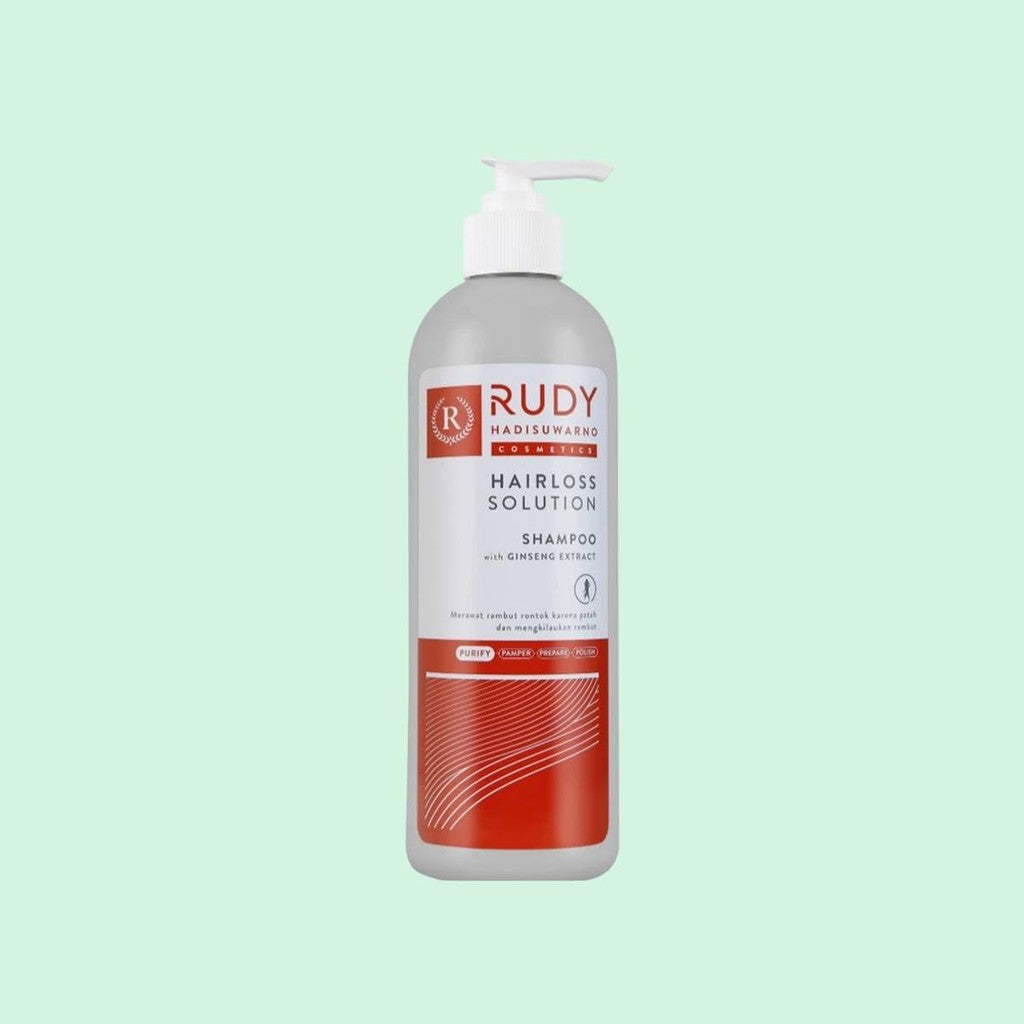 Rudy Hadisuwarno Cosmetics Hairlos Solution Shampoo 450ml Pembersih Rambut No Animal Testing