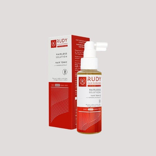 Rudy Hadisuwarno Cosmetics Hairlos Solution Tonic 100ml Tonic Rambut Mengurangi Rambut Rontok