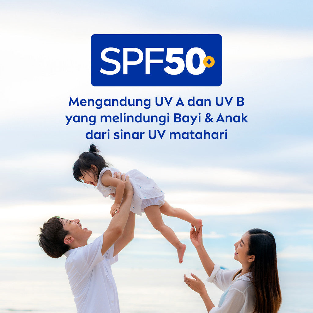 NIVEA SUN KIDS Body Lotion SPF Extra Protect Ultra Sensitive  SPF50+  200ml - Sunscreen anak bayi kulit sensitif lotion sunblock sunblok berenang outdoor SPF UV harian cepat meresap tidak lengket tekstur ringan - Vitamin E