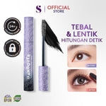 SOMETHINC Hangover Voluminous Fiber Lash Smudgeproof Mascara - Waterproof Mascara, Tahan Lama, Dengan Efek Lashlift Instan yangTahan 24 Jam | Memberikan Volume Yang Ekstra Pada Bulu Mata Tanpa Terlihat Clumpy | Waterproof, Smudgeproof, Sweatproof