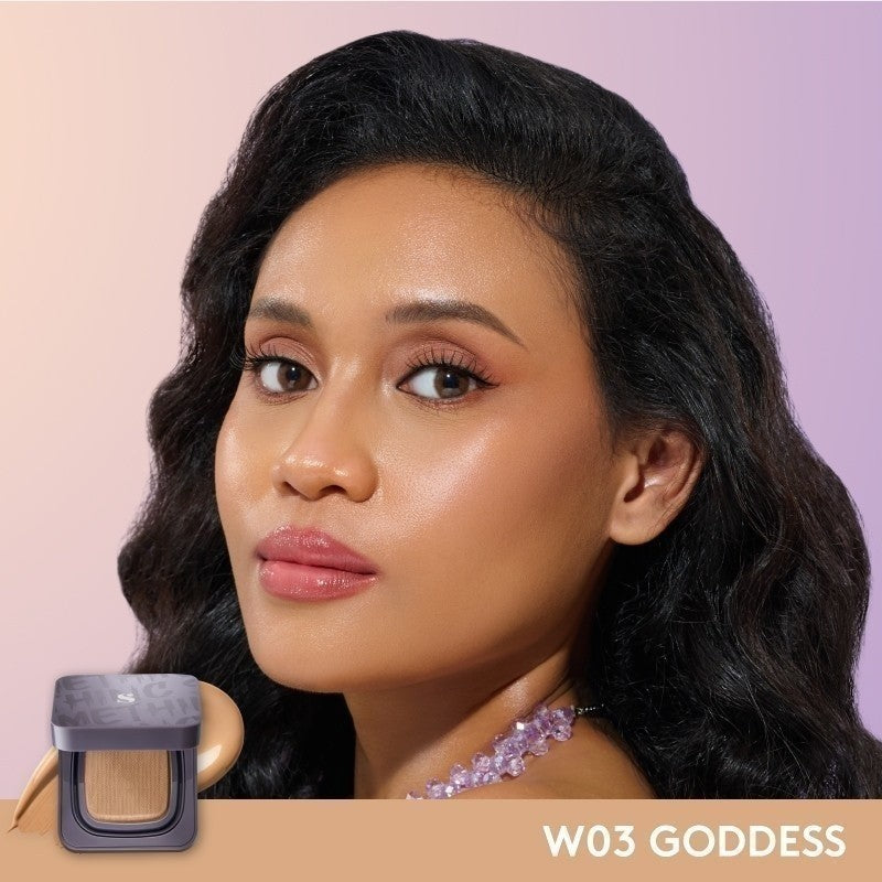 [BEST BUNDLE] SOMETHINC [2 PCS] Perfect Makeup Base Duo - Copy Paste Cushion + Hooman Under Control Loose Powder | Bedak Tabur Super Halus Untuk Menahan Minyak Hingga 16 Jam | Cushion Dengan Healthy Glow Finish, Ringan Di Wajah