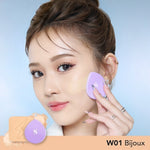 SOMETHINC Copy Paste COVERBLUR Powder Foundation - Seamless Powder Foundation Dengan Formula Zero-Cakey, Zero-Cracky, Dan Zero-Pores*| Coverage Medium to Full, Mampu Meratakan Warna Wajah, Memperkecil Tampilan Pori, Dan Menghaluskan Tekstur Wajah