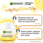GARNIER Paket Skincare 1 Set Lengkap Vitamin C Brightening Daily Set Serum & Cream| Day Cream 50 ml + Night Cream 50 ml + Serum 30 ml tone up mencerahkan moisturizer pelembab