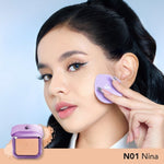 SOMETHINC Copy Paste COVERBLUR Powder Foundation - Seamless Powder Foundation Dengan Formula Zero-Cakey, Zero-Cracky, Dan Zero-Pores*| Coverage Medium to Full, Mampu Meratakan Warna Wajah, Memperkecil Tampilan Pori, Dan Menghaluskan Tekstur Wajah
