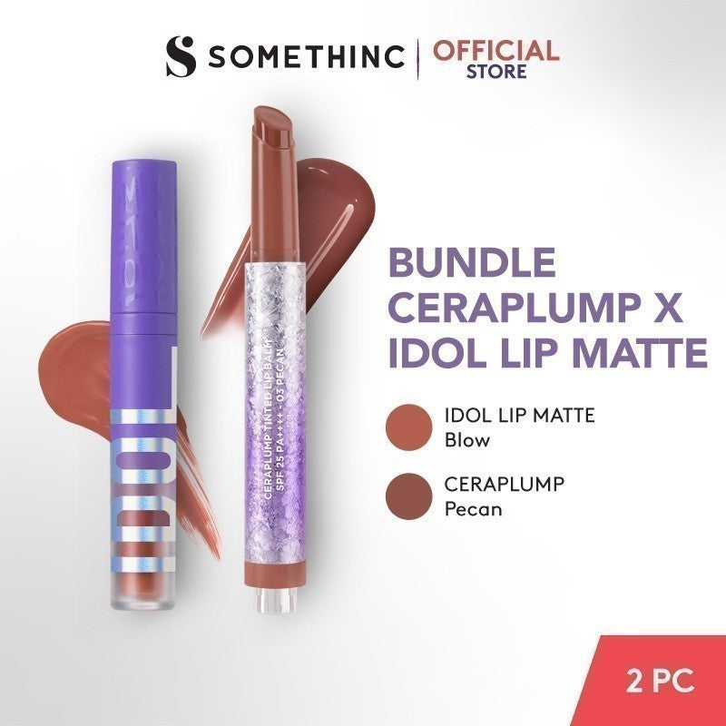 [GRATIS HADIAH] SOMETHINC Ceraplump Tinted Lip Balm SPF25 PA++++ - Warna Untuk Melembabkan & Memperkuat Lip Barrier | Glowy Finish, Untuk Bibir Terlihat Lebih Sehat & Plumpy