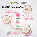 [PAKET HEMAT ISI 3] GARNIER Micellar Water Pink 400ml Skincare Cleansing - Pembersih Wajah & Make up Pink Blue Oil Vitamin C Rose Peeling Exfoliating Skincare Cleansing