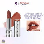 SOMETHINC [2 PCS] Clean Girl Makeup Starter Kit - Hooman Loose Powder, Checkmatte Transferproof Lipstick
