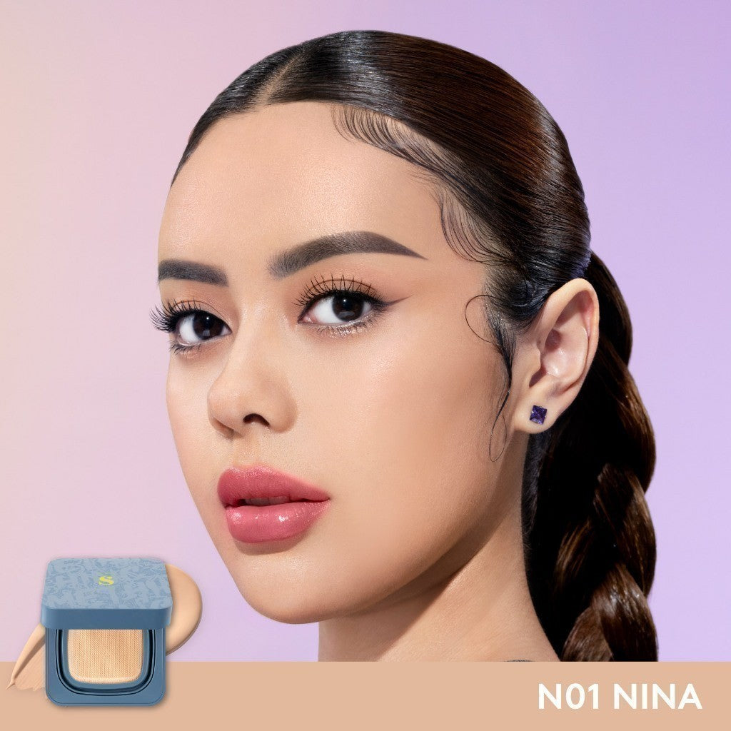 SOMETHINC HOOMAN Breathable Cushion Cover SPF 35 PA++++ - Cushion Dengan Skin Matte Finish Anti Greasy, Anti Cakey, Dan Anti Cracking | Mampu Menyamarkan Pori, Meratakan Warna Kulit, Ringan Digunakan Di Wajah, Memproteksi Kulit Dari Sinar Matahari