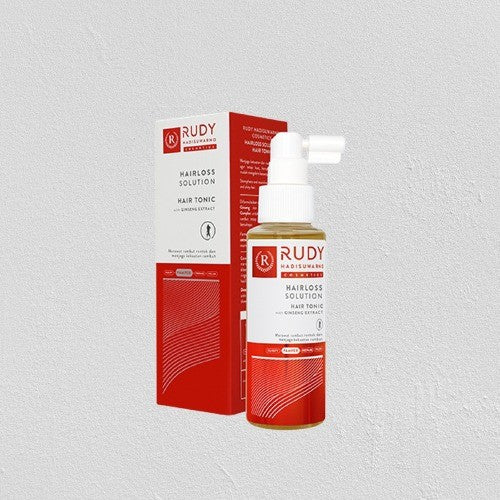 Rudy Hadisuwarno Cosmetics Hairlos Solution Tonic 100ml Tonic Rambut Mengurangi Kebotakan Rambut