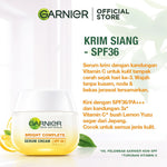 GARNIER Paket Skincare 1 Set Lengkap Vitamin C Brightening Daily Set Serum & Cream| Day Cream 50 ml + Night Cream 50 ml + Serum 30 ml tone up mencerahkan moisturizer pelembab