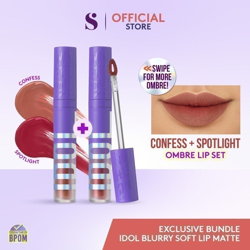 SOMETHINC Idol Blurry Soft Lip Matte - Lip Cream Matte - Lipstik