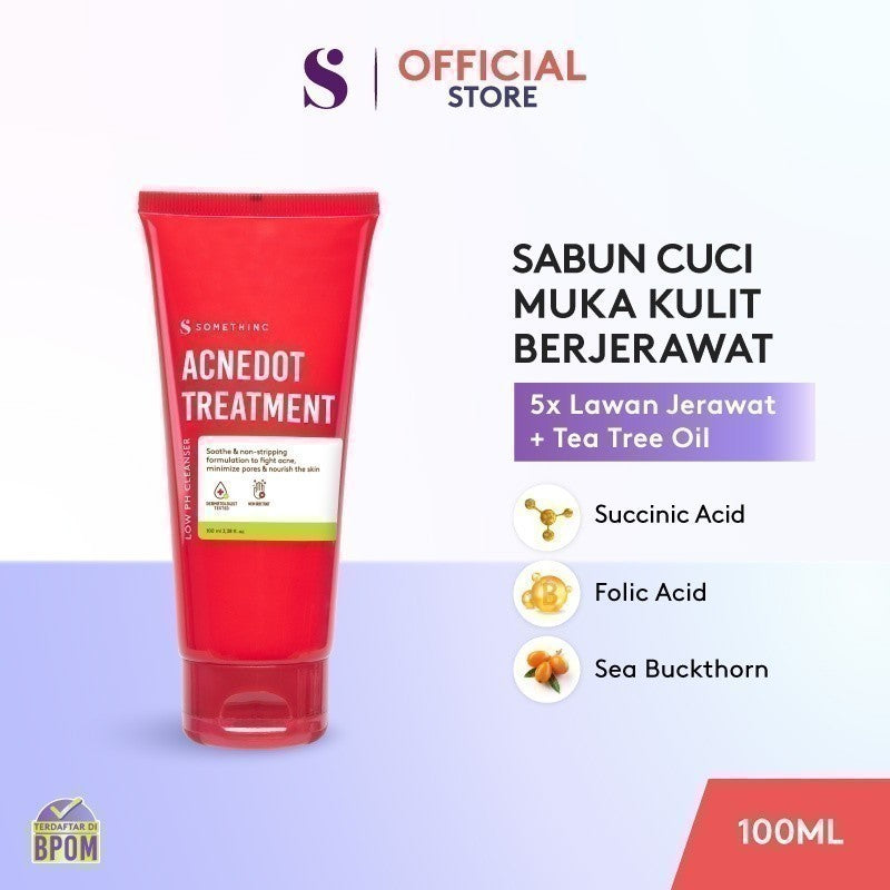 [GRATIS HADIAH] SOMETHINC ACNEDOT Treatment Low pH Cleanser - Sabun Cuci Muka untuk Kulit Jerawat, Berminyak. Non comedogenic Cocok untuk kulit sensitif