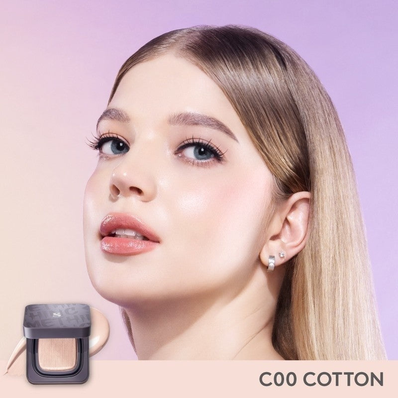 [BEST BUNDLE] SOMETHINC [2 PCS] Perfect Makeup Base Duo - Copy Paste Cushion + Hooman Under Control Loose Powder | Bedak Tabur Super Halus Untuk Menahan Minyak Hingga 16 Jam | Cushion Dengan Healthy Glow Finish, Ringan Di Wajah
