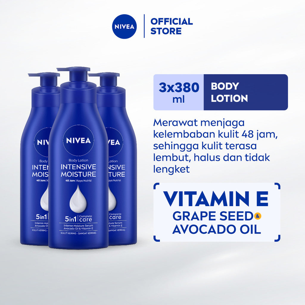 [Special Price]NIVEA Body Intensive Lotion 380ml x3