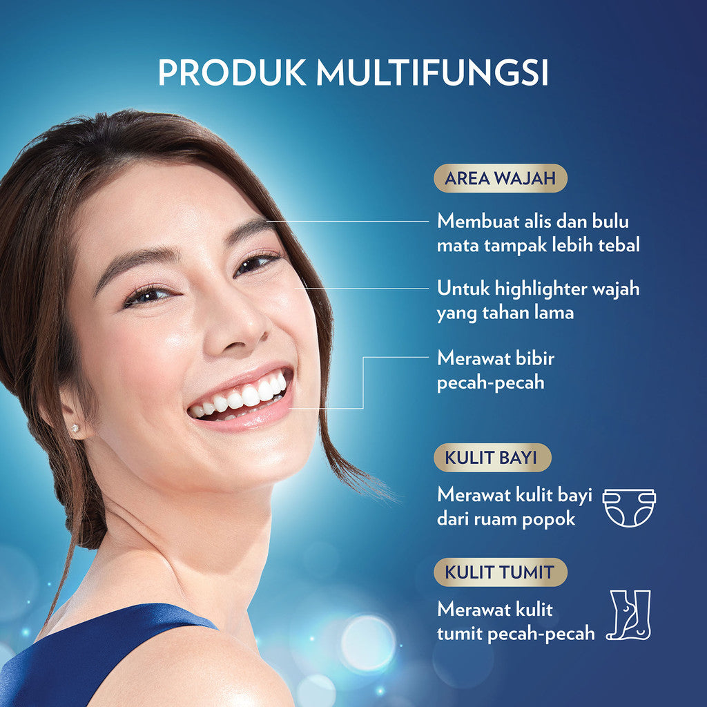 Vaseline Repairing PETROLEUM JELLY Original Kulit Kering 100% Pure 100ml x2