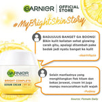 GARNIER Bright Complete Vitamin C Simple Set Day Cream & Night Cream 50 ml Krim Siang & Krim Malam Mencerahkan Bundle Paket Skincare 1 set lengkap moisturizer tone up pelembab wajah cream pemutih wajah glowing cepat