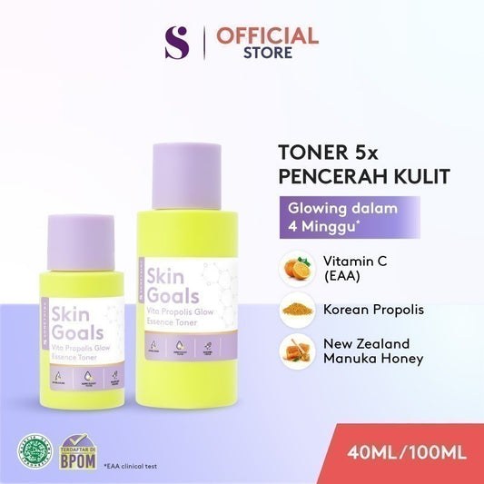 SOMETHINC SKIN GOALS Vita Propolis Glow Essence Toner - Toner 5x Pencerah Kulit