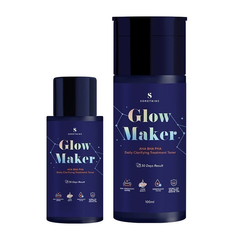 SOMETHINC GLOW MAKER AHA BHA PHA Clarifying Treatment Toner - Toner Eksfoliasi Mengangkat Sel Kulit Mati